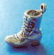 sterling silver 3-d old boot charm
