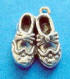 sterling silver 3-d pair of old-timey shoes charm