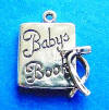 sterling silver babys book charm