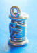 sterling silver spool of thread with needle charm