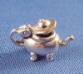 sterling silver 3-d teapot charm - lid opens