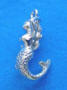 sterling silver 3-d mermaid charm