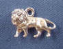 sterling silver 3-d lion charm