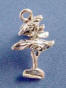 sterling silver 3-d cypress tree charm