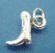 sterling silver small cowboy boot charm