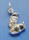 sterling silver baby mary jane shoes charm