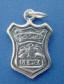 sterling silver police badge charm
