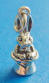 sterling silver magic hat with bunny rabbit charm