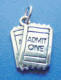 sterling silver tickets charm
