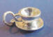 sterling silver coffee cup and saucer charm