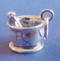 sterling silver mortar and pestle charm