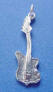 sterling silver electric guitar charm