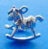 sterling silver rocking horse charm