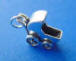 sterling silver baby carriage charm