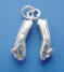 sterling silver ballet slippers charm