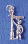 New Orleans street sign sterling silver charm