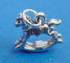 sterling silver rocking horse charm