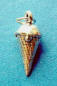 sterling silver 3-d ice cream cone charm