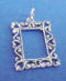 sterling silver picture frame charm