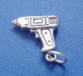 sterling silver electric drill charm
