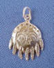 sterling silver indian shield charm