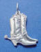 sterling silver cowboy boots charm