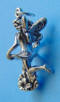 sterling silver fairy with flowers charm