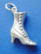 sterling silver boot charm