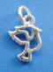 sterling silver dove charm