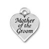 sterling silver mother of the groom heart charm