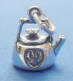 sterling silver teapot charm