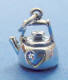 sterling silver teapot charm with heart