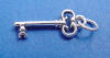sterling silver key charm