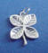 sterling silver four leaf clover charm