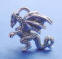 sterling silver dragon charm