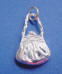 sterling silver purse charm