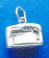 sterling silver camera with crystal flash charm