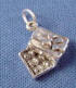 sterling silver gift box of chocolates charm
