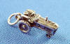 sterling silver 3-d tractor charm