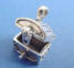 sterling silver treasure chest charm that opens