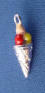 3-d sterling silver thomas sabo multi-color enamel ice cream cone charm