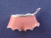 sterling silver 3-d pink enamel shorty sabo charm