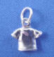 sterling silver 3-d t-shirt charm