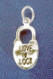 sterling silver love lock charm for bridesmaid charm cake