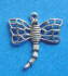 sterling silver dragonfly charm