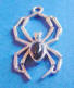 sterling silver spider charm with black onyx stone