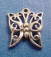 sterling silver petite filigree butterfly charm