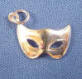 sterling silver mardi gras mask charm