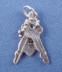 back of sterling silver charm