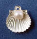 sterling silver hill tribe oyster with pearl charm